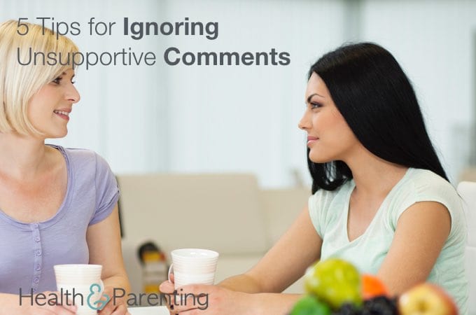5 Tips for Ignoring Unsupportive Comments